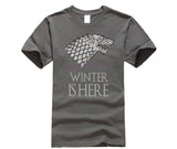 Game of Thrones Wolf Black T Shirts