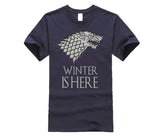 Game of Thrones Wolf Black T Shirts