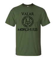 Tshirt Men Valar Morghulis Game of Thrones